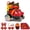 Black/Red, variant on YAHHU Kids Beginner Inline Skates Adjustable Roller Skates Set with Helmet Pads Backpack, Black/Red Small