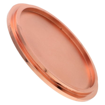 WHAMVOX Round Zinc Alloy Candle Jar Lid in Rose Gold for Enhancing Aroma 1Pack