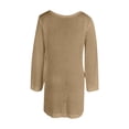 thumbnail image 3 of Pounoo Women's Cover Ups Eyelet Knit Tops Beach Vacation Lightweight Breathable Loose Fit Shirts Gift, 3 of 3
