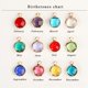 thumbnail image 3 of Colgante de cristal de colores con piedra de nacimiento de cumpleaños de diciembre, accesorios de joyería, collar, pulsera, pendientes, 3 of 6
