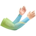 thumbnail image 2 of Sioweci 1 Pair Cooling Arm Sleeves Super Soft Breathable Moisture Wicking Sun Outdoor Sports Arm Sleeves for Men Women Green, 2 of 13