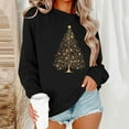 thumbnail image 2 of Christmas Sweatshirts for Women Cute Santa Claus Print Blouses Top Lounge Warm Thermal Pullover Sweater Blouse Casual Tops Comfy Fall Fashion Outfits Winter Clothes 2025 Christmas Gifts, 2 of 6