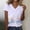 Purple, variant on Women's Tops Short Sleeve V-Neck Plus Size Printed Comfortable Casual Blouse Top