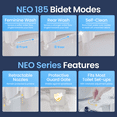 LUXE Bidet NEO 185 SelfCleaning, NonElectric Bidet Attachment, Rear