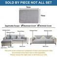 thumbnail image 4 of SHANNA Soft Flannel Sofa Covers Sectional Couch Covers, Anti-Slip Sofa Slipcover for Pets Kids - Velvet Furniture Protector 1 2 3 Seater L Shape Sectional Couch Covers, 4 of 9