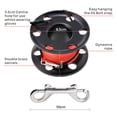 thumbnail image 3 of Carrete de buceo de aluminio Sunnimix con escafandra 50m 164ft negro naranja fluorescente, 3 of 8