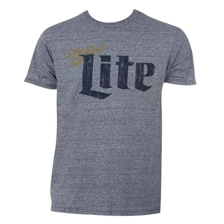 Miller Rams - Trau & Loevner Miller Lite Grey Cotton/Polyester Vintage T-shirt