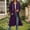 Purple-Coat, variant on Qetyuw Womens Long Hooded Jacket Full Zip Up Long Sleeve Open Front Jackets Winter Plus Size Casual Coat Outwear
