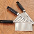 thumbnail image 1 of Potato Slicer Wavy Edge Stainless Steel Kitchen Vegetable Gadget Fruit Chopper Kitchen Tool Baohd, 1 of 9