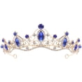 thumbnail image 1 of Miangastore Bridal Tiara with Rhinestone for Wedding Decoration Multi Color Zinc Alloy Lightweight, 1 of 9
