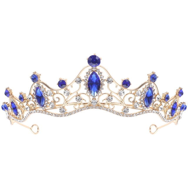 Miangastore Bridal Tiara with Rhinestone for Wedding Decoration Multi Color Zinc Alloy Lightweight