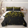 thumbnail image 2 of jejeloiu Yellow Pixel Print Quilt Full Kids,Modern Gamepad Video Games Full Bedspread Sets For Boys,3pcs, 2 of 7