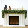 thumbnail image 4 of 2 count 6FT Christmas Cedar Garland - Thick & Lush Realistic Artificial Green Faux Cedar Pine  Garland for Christmas Winter  Mantel Fireplace Holiday Party Decor, 4 of 6