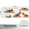 thumbnail image 5 of Kitchen Rugs Sets Of 2,German Shepherd Dogs with Flowers Anti Fatigue Kitchen Mat Rugs Non Slip Washable,Decorative Kitchen Floor Mats for Kitchen,Sink,Laundry,17"X47", 5 of 5