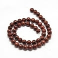 thumbnail image 2 of 10strands Natural Mahogany Obsidian Round Bead Strands 4mm Hole: 1mm about 85~90pcs/strand 15 inch, 2 of 2