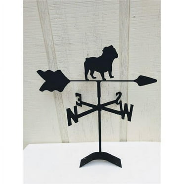 The Lazy Scroll  English Bulldog Roof Mount Weathervane