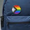thumbnail image 4 of 3 Pack - LGBTQ+ Progressive Pride Flag Light Up / Blinking Pinback Button - 2 Inch, 4 of 5