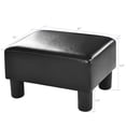 thumbnail image 3 of Costway Taburete Cuadrado con Asiento Tapizado Taburete Cuadrado Dormitorio con Cojín Suave Taburete Bajo Cuadrado con Patas, 3 of 9