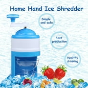 Ice Shaver Crusher Hand Crank Manual Slushy Ice Shredding Maker Machine