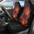 thumbnail image 2 of XYZCANDO Flame Wolf Car Seat Covers Durable Non-Slip Car Front Seat Covers car Front Seats Car Interior, Anti-Scratch Waterproof Truck Auto, 2 of 10