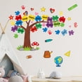 thumbnail image 5 of Cartoon Puzzle Tree Motivational Wall Decals for Study Room and Bedroom Wall Decoration in Back to School Season, 5 of 7