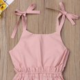 thumbnail image 5 of Kids Baby Girl Summer Pink Strap Jumpsuit Overalls, 5 of 5