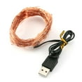 thumbnail image 2 of Cadena de luz Alambre de cobre USB 5V luces de hadas decoración de fiesta 10m 100 luces, 2 of 8