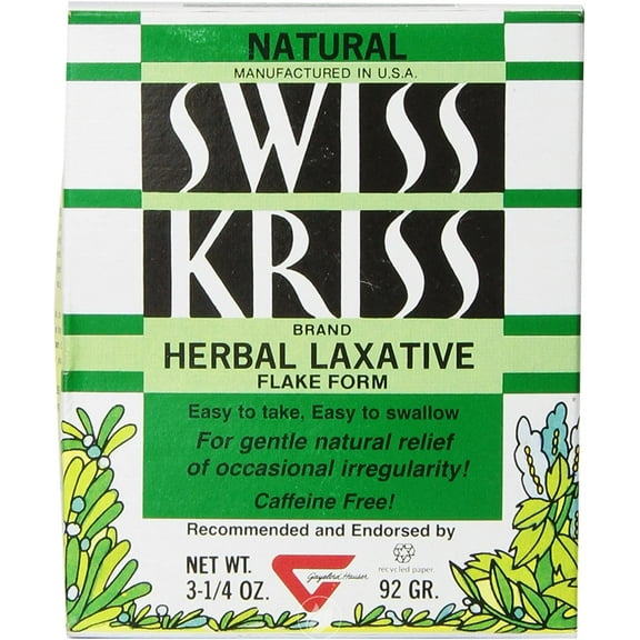 Swiss Kriss Herbal Laxative Flakes, 3.25 Ounce