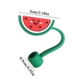 thumbnail image 2 of New Cartoon Dust Cap Soft Glue Dust Plug Universal Glass Stainless Steel Straw 7 8mm Straw Sleeve, 2 of 4