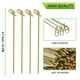 thumbnail image 3 of Palillos naturales con nudos, 200 unidades, mini palillos para aperitivos, accesorios decorativos para cócteles y fiestas, textura de madera original, 3 of 8