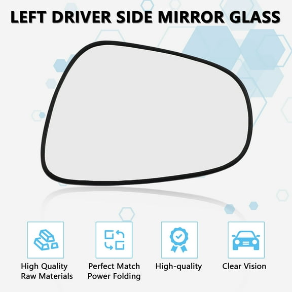 Mirror Glass Heated Left for 2011 12 13 14 15 16 2017 Lexus CT200h 87961-76020