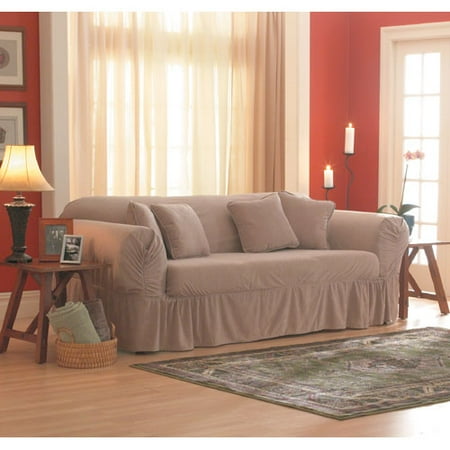 Home Trends New Suede Slipcovers, Tan
