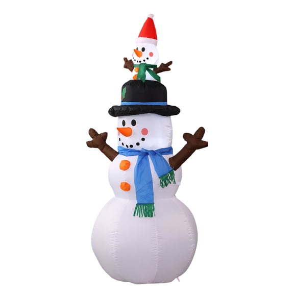 Christmas Decoration Outdoor 6ft Inflatable Snowman, Christmas Blow Up Yard Decoration Built-in LED Lights,Christmas Inflatable Snowman Decoration