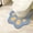 Blue, variant on Rvasteizo Toilet Rug Mat Wtih Cute Cats Paw Pattern U Shaped Bath Mat Rug-Rainproof Watermarks Dirt Counteractive Bathroom Mat Rug Non Slip