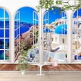 thumbnail image 3 of Idea4wall 6pcs Vies from French Window Peel and Stick Wallpaper Removable Wall Murals Large Wall Stickers for Home Decoration, 100"x24", 3 of 5
