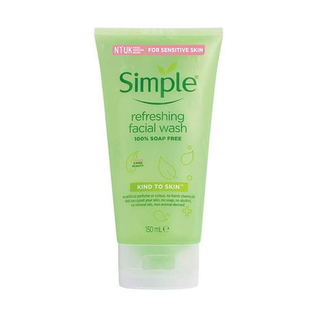 Simple Kind to Skin Refreshing Facial Wash Gel ,150 ml 5 Ounce