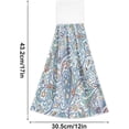thumbnail image 3 of SKYSONIC 2 PCS Hanging Hand Towels Exotic Paisley Hand Dry Towels for Kitchen & Bathroom,Hanging Towel Set with Hanging Loop, 12"x17", 3 of 6