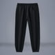 thumbnail image 4 of Amzcrzy Pantalones Chándal Hombre Color Liso Ligeros Suaves Transpirables Elásticos Cintura Lino Cómodos Para Playa Tallas S-2XL Negro, 4 of 5