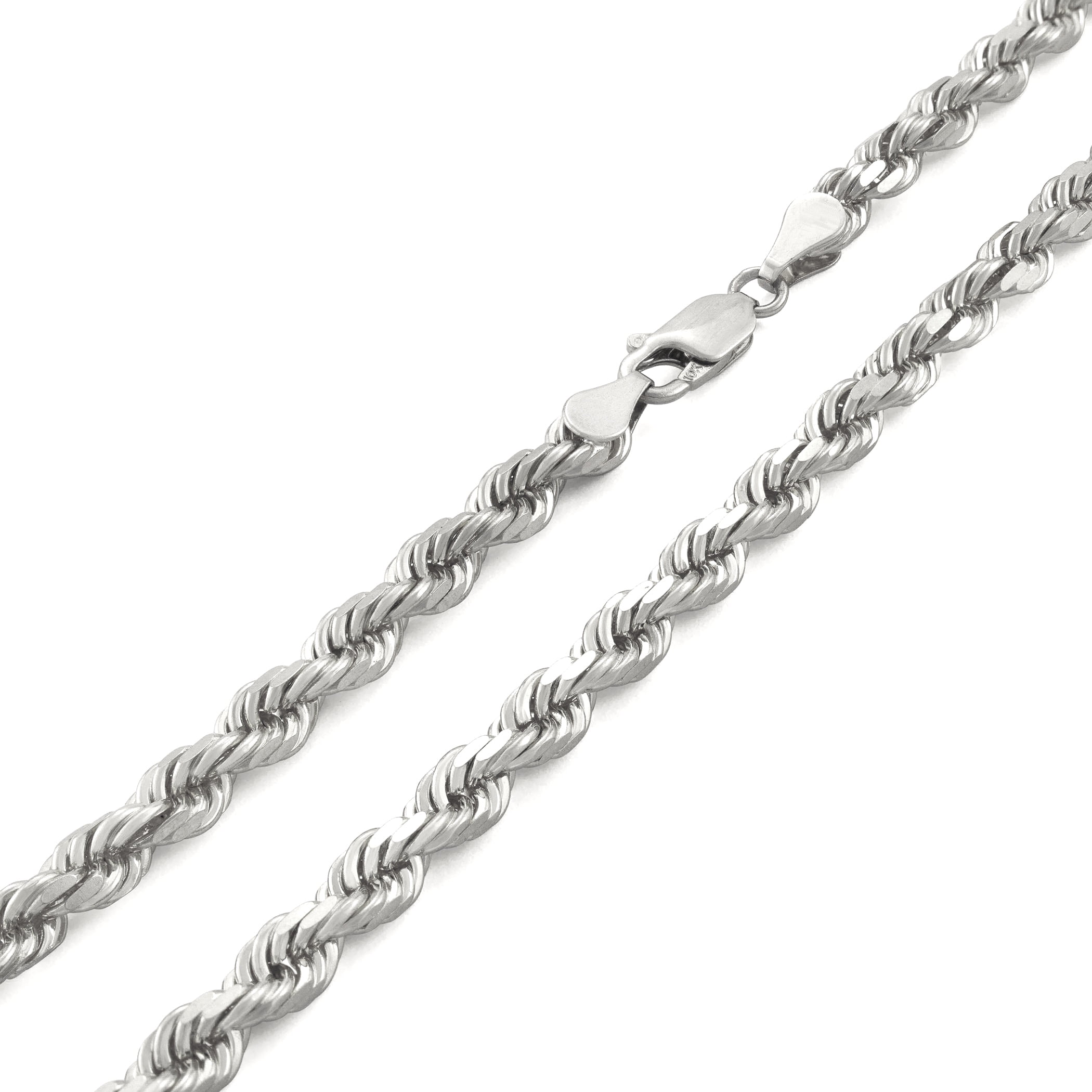 Rope Necklace White Gold Factory Sale, 53% OFF | campingcanyelles.com