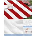 thumbnail image 6 of Red Stripes Beach Towels Oversized Super Absorbent, Simple Red White Texture Lightweight Bath Towel Quick Dry Sets For Bathroom/Pool/Rv Camping/Beach Play/Gym Room/Picnic 23"x47", 6 of 8