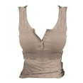 thumbnail image 2 of Tank Tops for Women Casual Ladies' Fashionable Sexy Texture Hanging Neck Vest Breathable Womens Summer Top Yellow M, 2 of 4