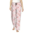 thumbnail image 2 of Goofa Rabbit And Peach Printed Soft Pajama Pants for Women, Wide Leg Comfy Casual Lounge Yoga Pants-X-Large, 2 of 9