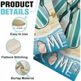 thumbnail image 4 of Dyrenson Welcome Summer Flip Flops Decorative Garden Flag, Beach Coastal Tropical Palm Leaves Yard Outside Home Decoration, Hawaii Nautical Conch Starfish Outdoor Small Decor Double Sided 12 x 18, 4 of 6
