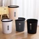 thumbnail image 5 of Pontos - Cubo de basura con aro de presión, sin tapa, de plástico, ahorra espacio, ideal para cocina, baño, sala de estar, con rayas, para uso diario., 5 of 8