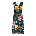 thumbnail image 5 of LSLJS Robe d'Été Sans Manches pour Femmes, Col en V, Poitrine Enveloppée, Robe Longue, Robe d'Été de Plage, 5 of 5
