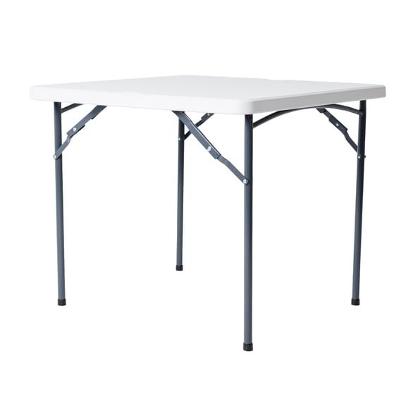 Mesa Plegable Cuadrada  86x86 cm Blanca Loomber