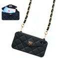 thumbnail image 1 of Wallet Case Compatible with iPhone, Pretty Luxury Bag Design, Purse Flip Card Pouch Cover Soft Silicone Case with Hand Holder Long Shoulder Strap(Black,iPhone 11 Pro), 1 of 6