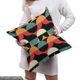 thumbnail image 4 of Ambesonne Retro Fabric by the Yard Upholstery, Optical Illusion Art Circles, 1 Yard, Multicolor, 4 of 4