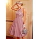 thumbnail image 1 of Vestido largo de mujer con cuello halter, vestido de cóctel para mujer, vestido de encaje de gasa, 1 of 8