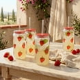 thumbnail image 2 of Just Feed Me by Jessie James Decker 4-Piece 18oz Embossed Strawberry Can Sipper Tumbler with Straw Set, 2 of 9